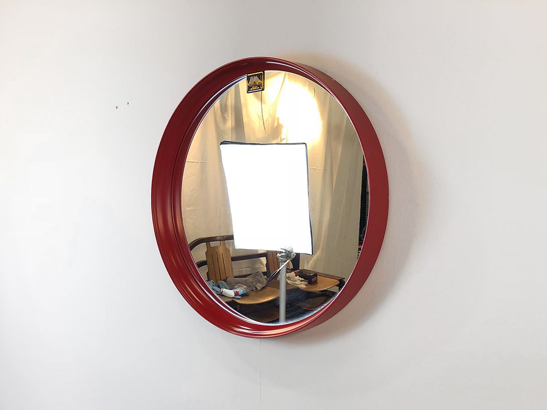 Foto Round Red Mirror 1970 ø60