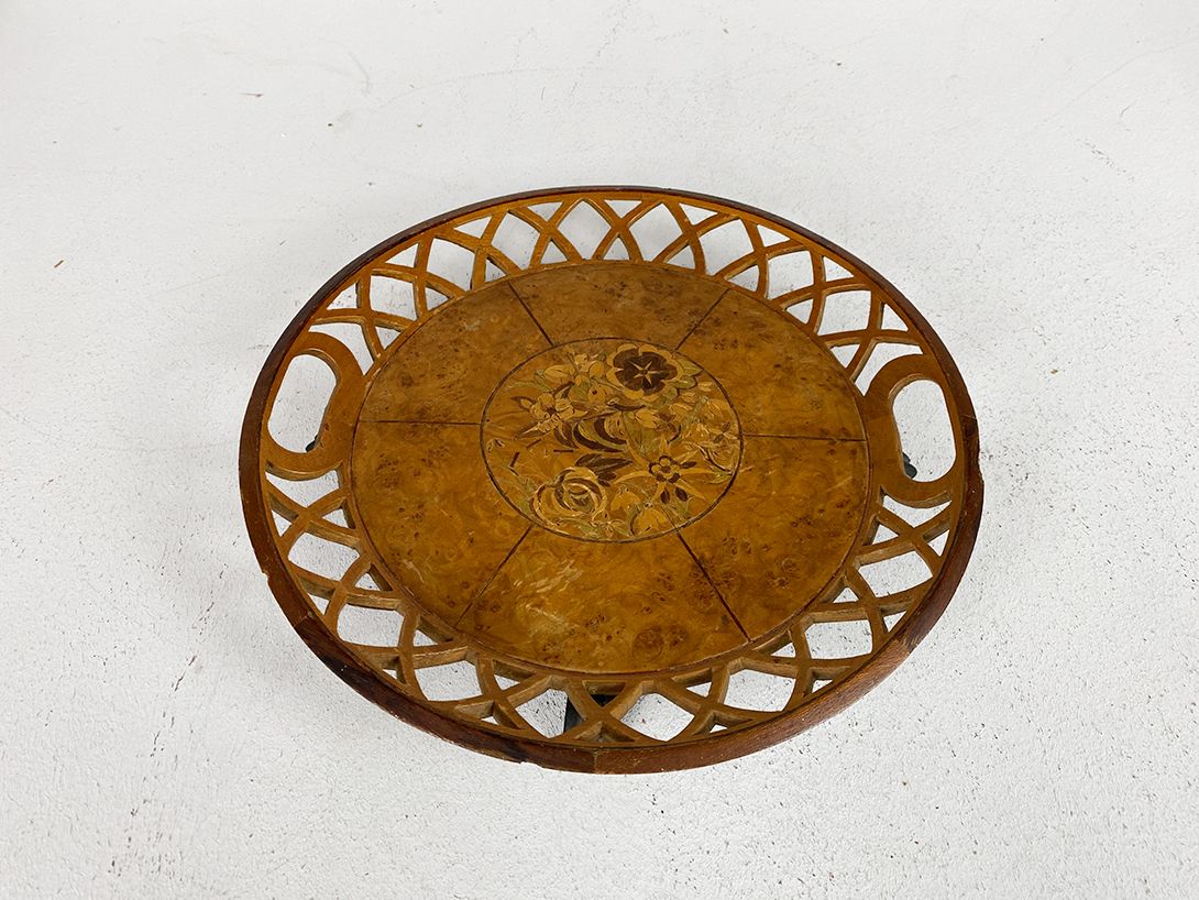 Foto Detailed Wooden Tray Plate h4x29