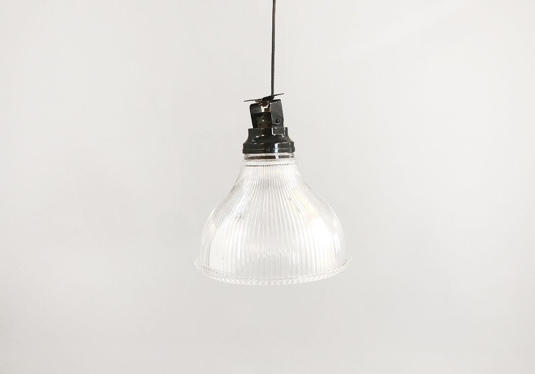 Foto Glass Pendant Light Industrial ø26