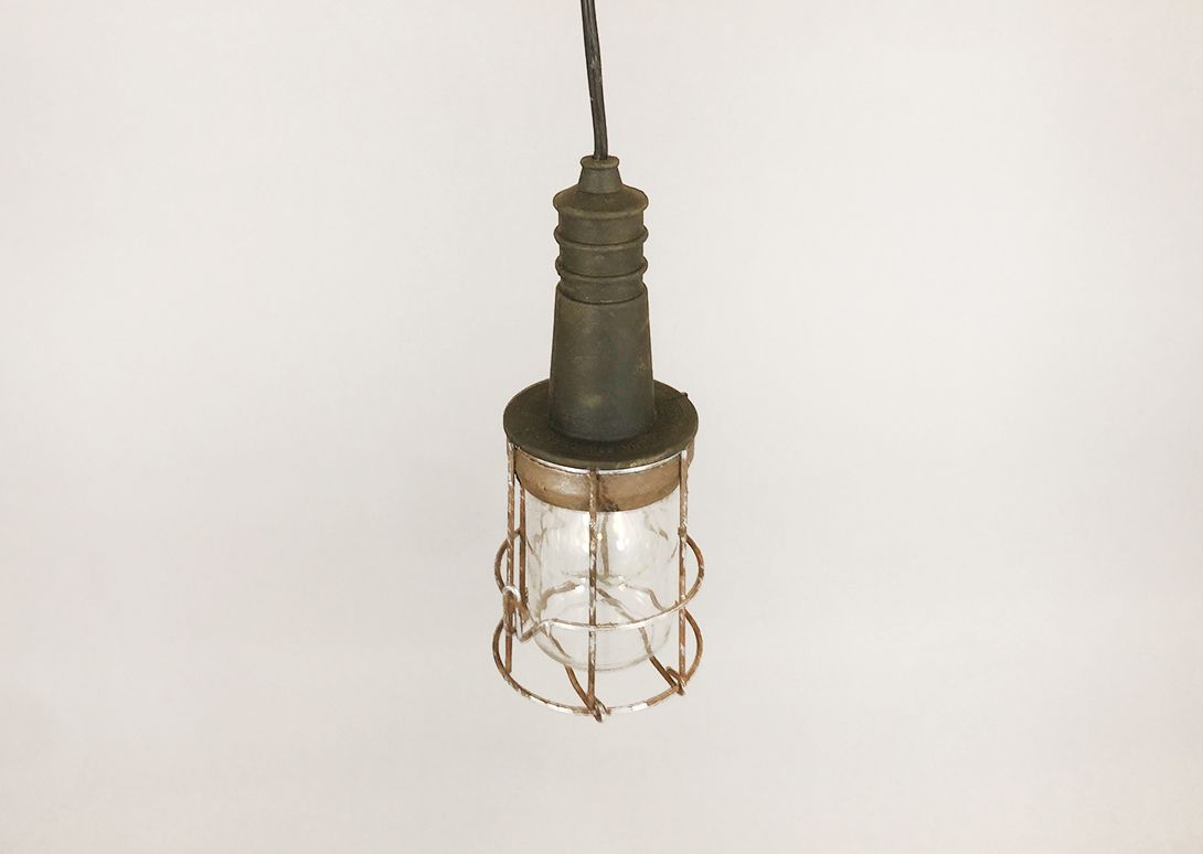 Foto Antique Industrial Mine Lamp h25