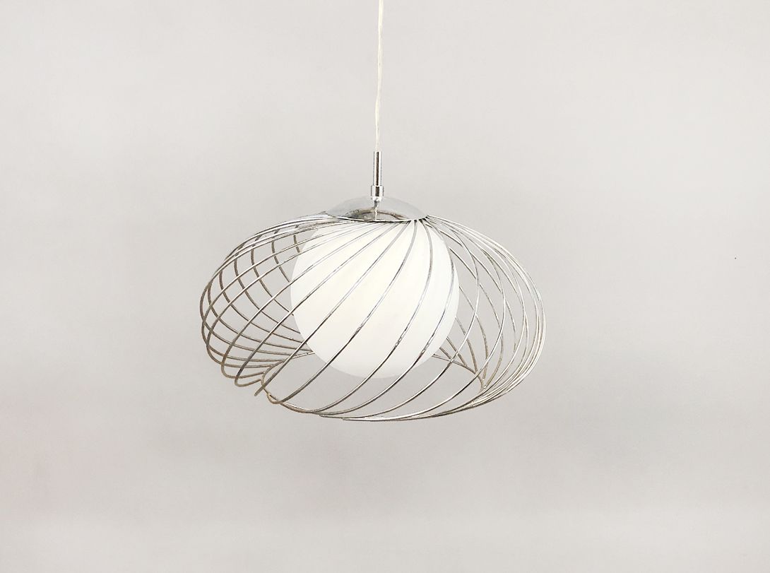 Foto Glass Pendant Lamp  Spiral Hanging Lamp Utrecht ø40