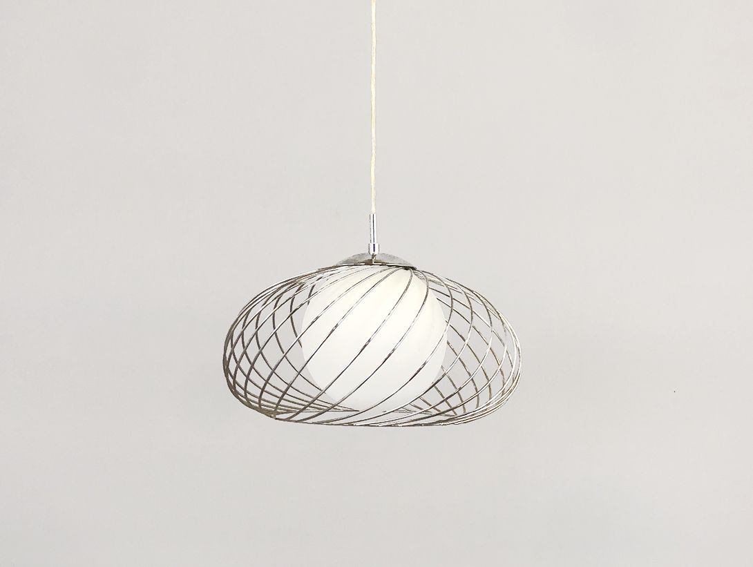 Foto Glass Pendant Lamp  Spiral Hanging Lamp Utrecht ø40