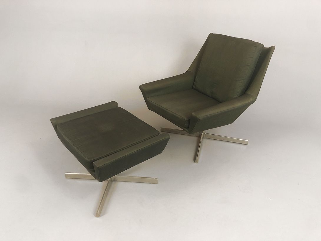 Foto Wilhelm Knoll by Bert Lieber Swivel Lounge Chair 1961