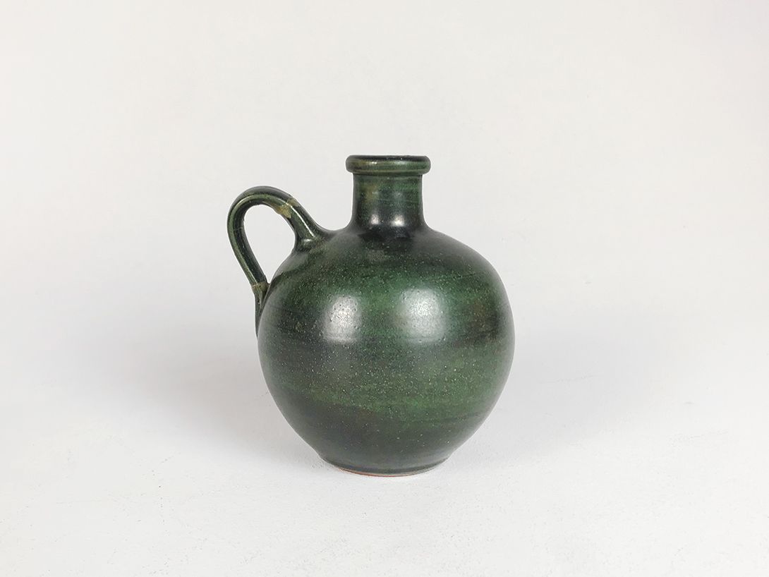 Foto Round Green Jug Vase h15 C5