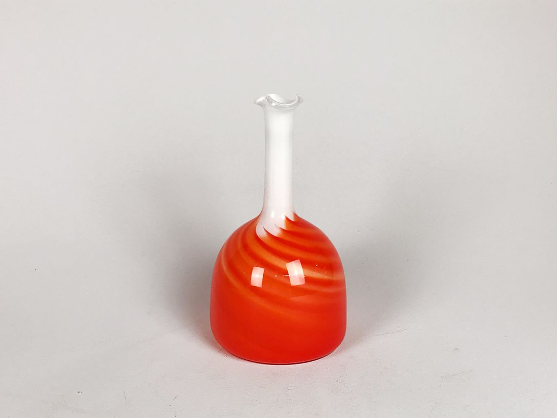 Foto Bright Orange Glass Vase h26