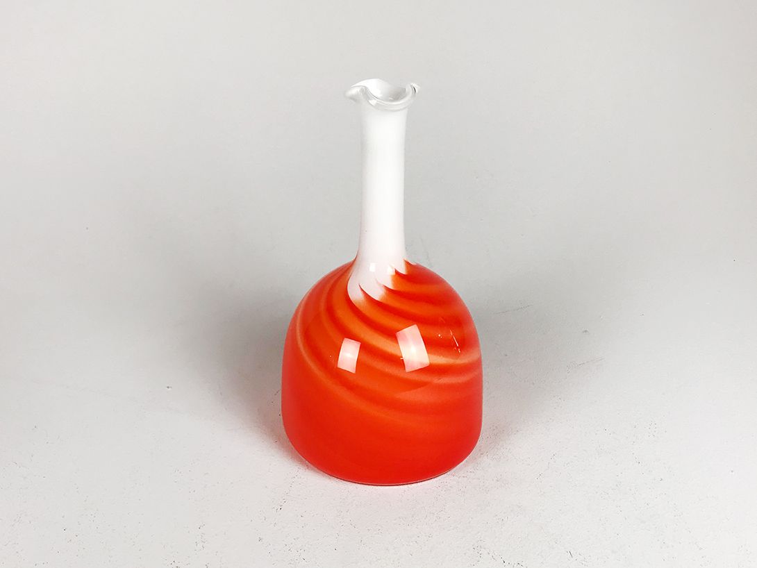 Foto Bright Orange Glass Vase h26