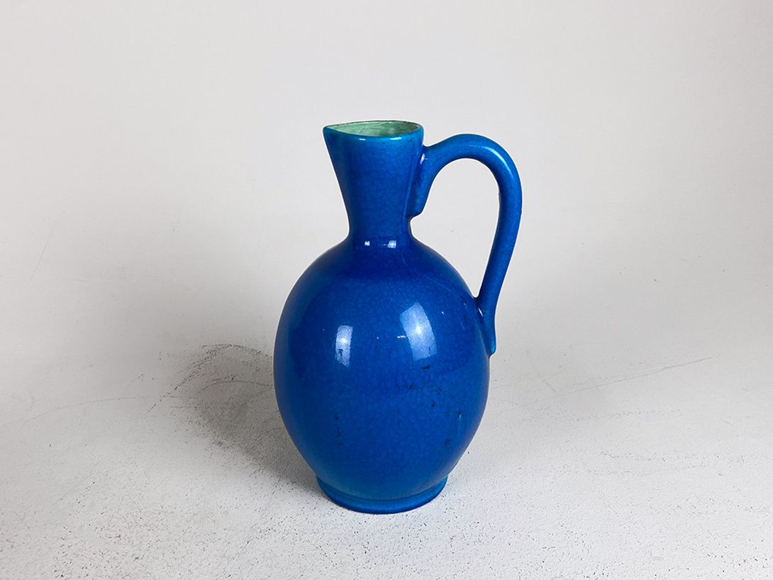 Foto Blue Ceramic Jug Vase h33 C5