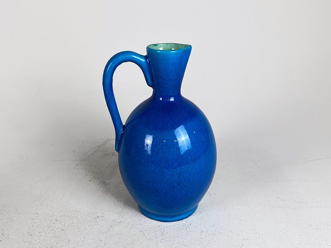 Foto Blue Ceramic Jug Vase h33 C5