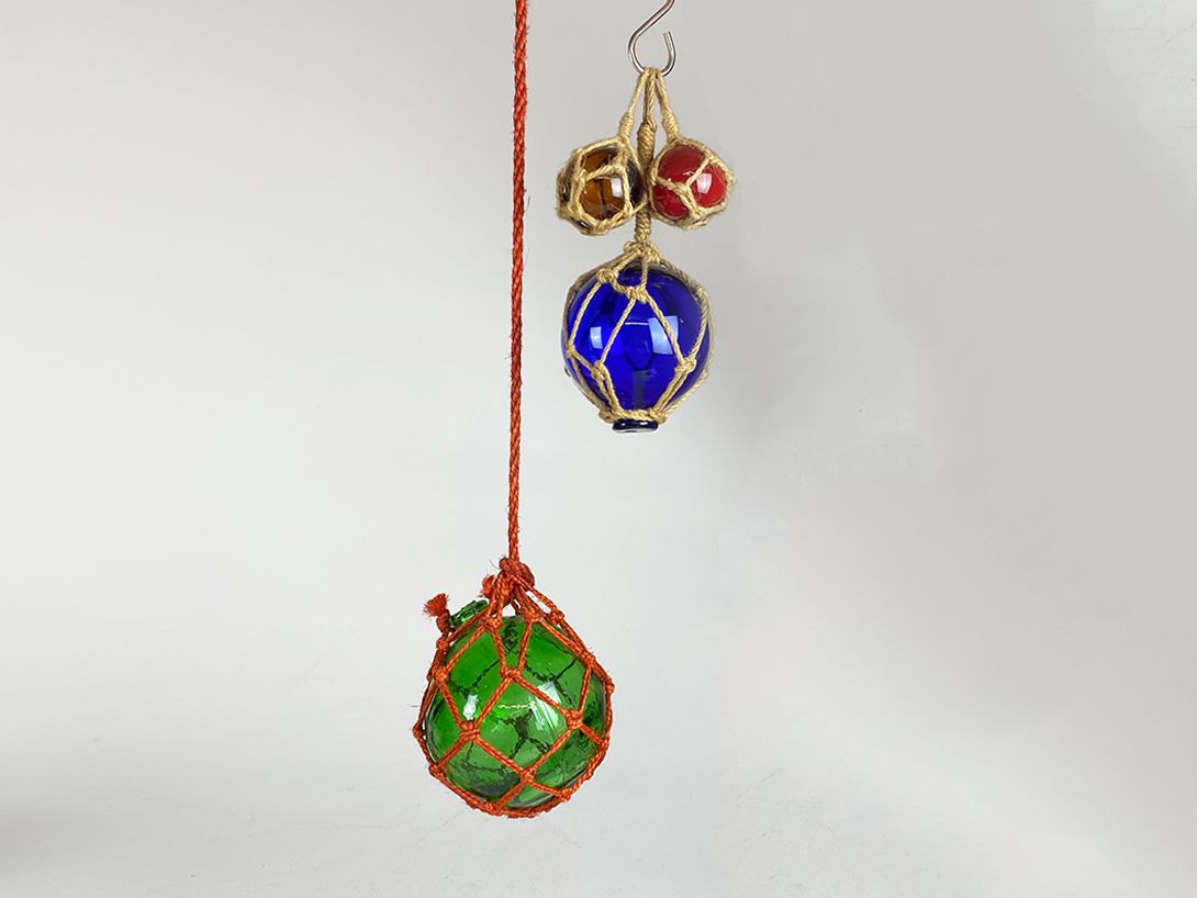 Foto Set of 3 Glass Buoys ø5-12