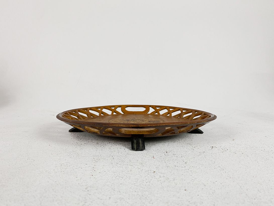 Foto Detailed Wooden Tray Plate h4x29