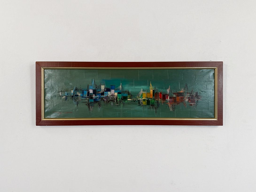 Foto Painting of a Skyline h37x108 31B3