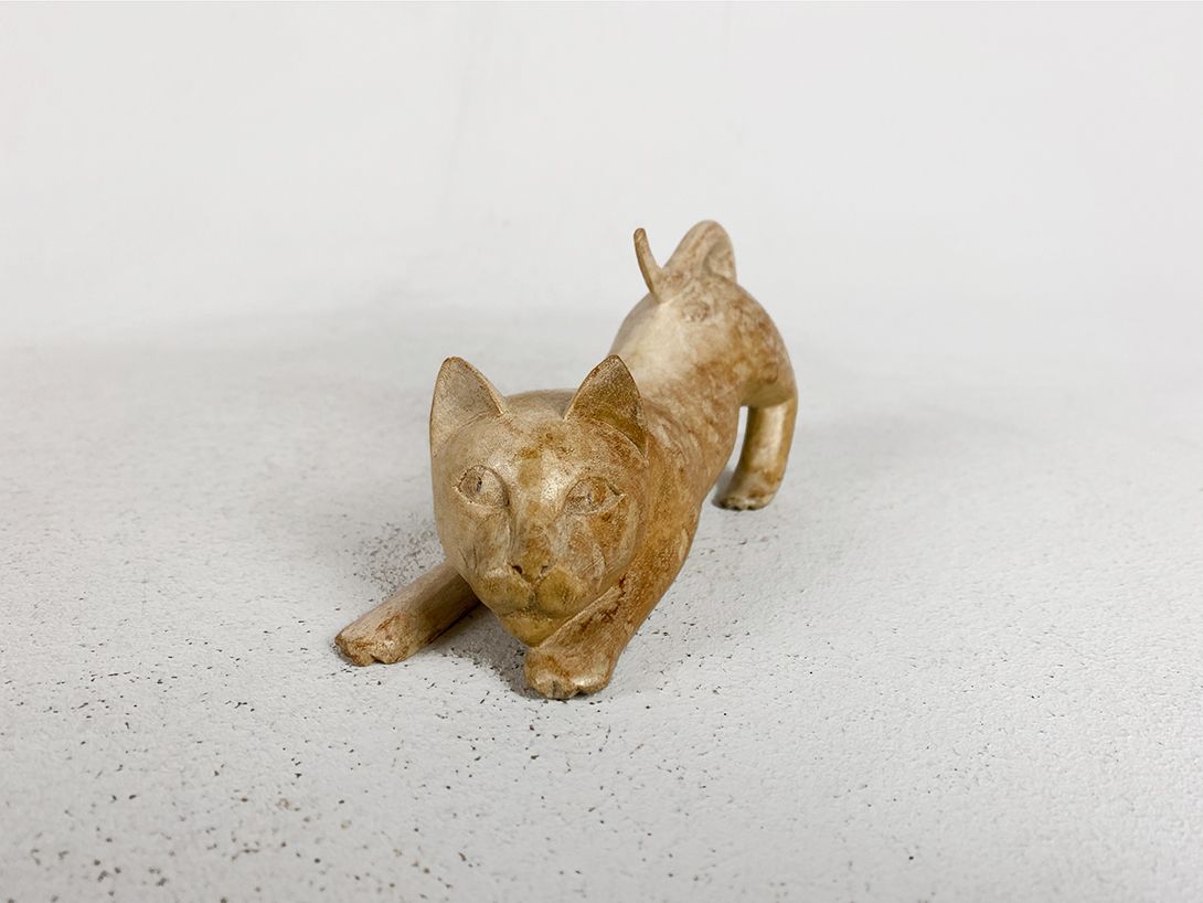 Foto Stretching Cat Sculpture h8x6x15