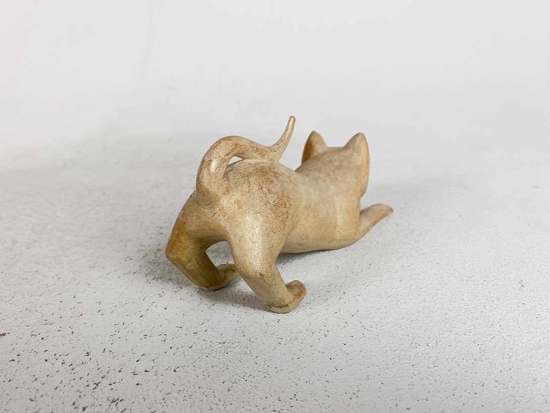 Foto Stretching Cat Sculpture h8x6x15