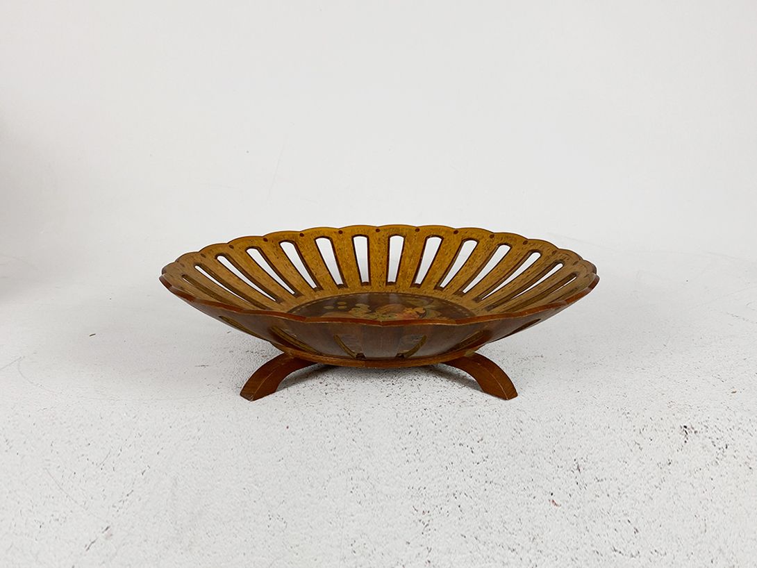 Foto Wooden Fruit Bowl h8x32