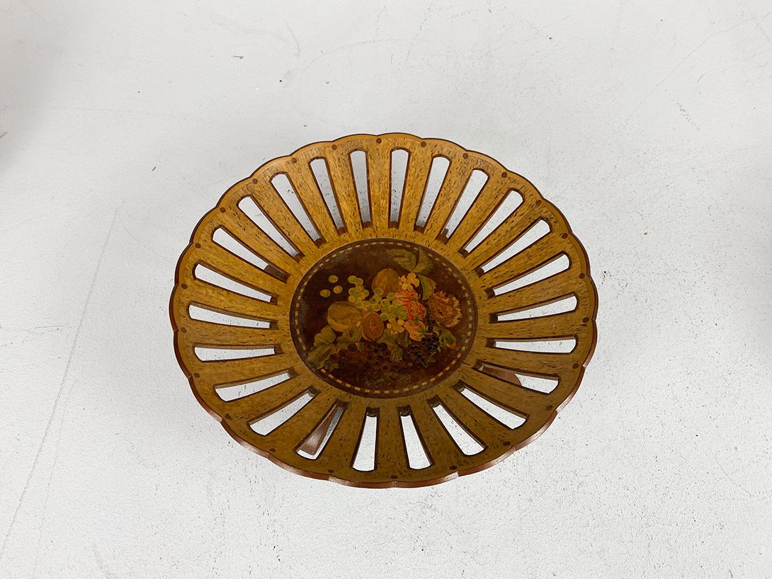 Foto Wooden Fruit Bowl h8x32