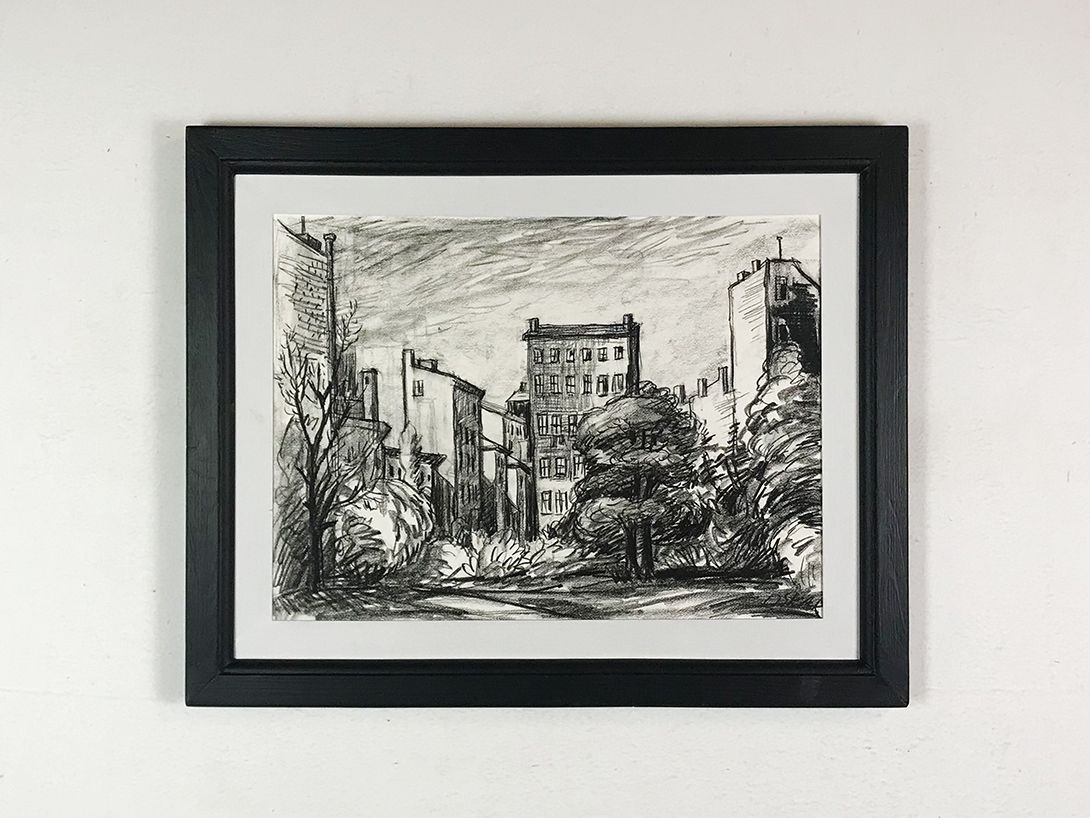 Foto Sketch of a Berlin Backyard h56x71 5A1