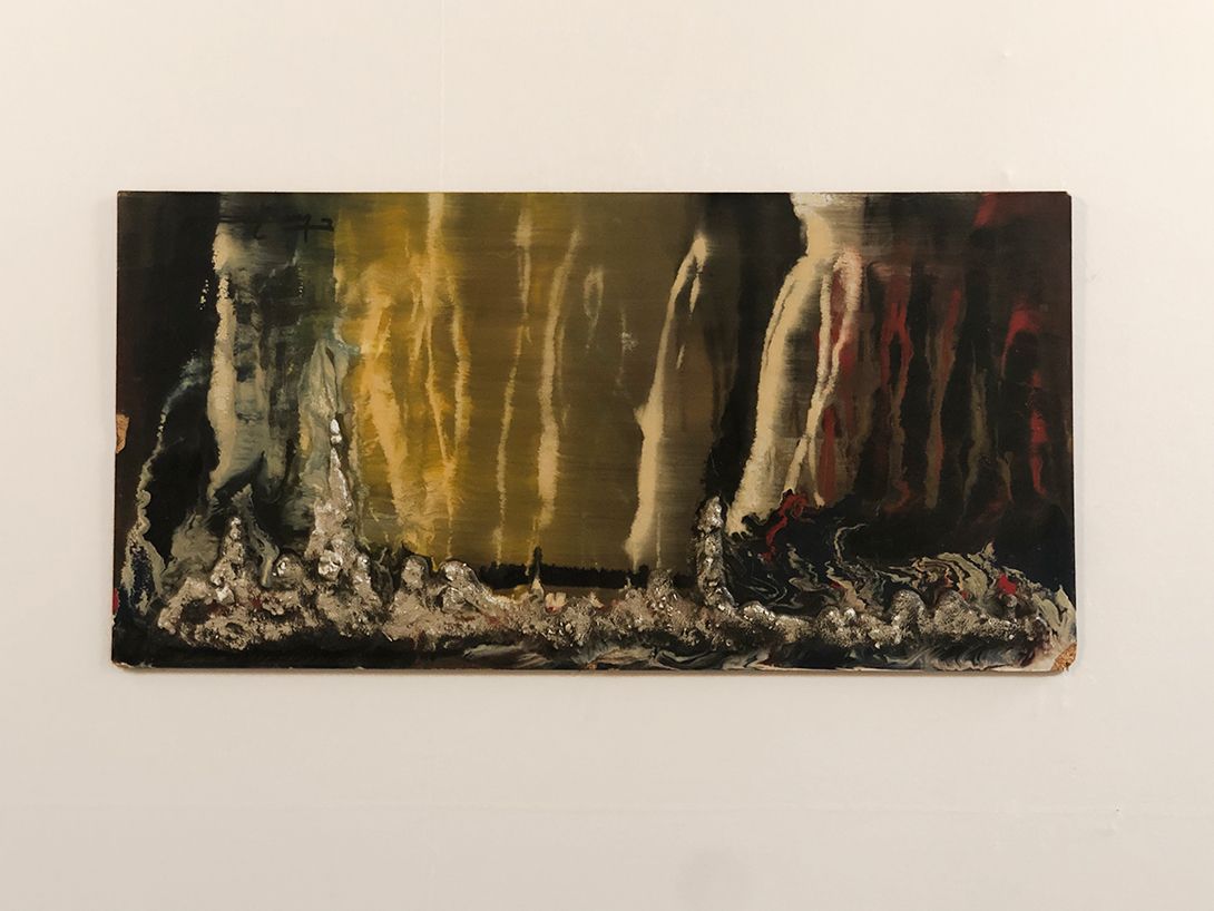 Foto Oil Painting Batik Lunar Landscape h60x120 37B8