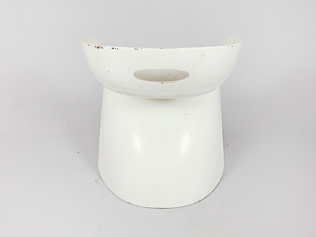 Foto Winfried Staeb Hocker Top Sit Chair for Reuter Form + Life Collection Off-White 1976