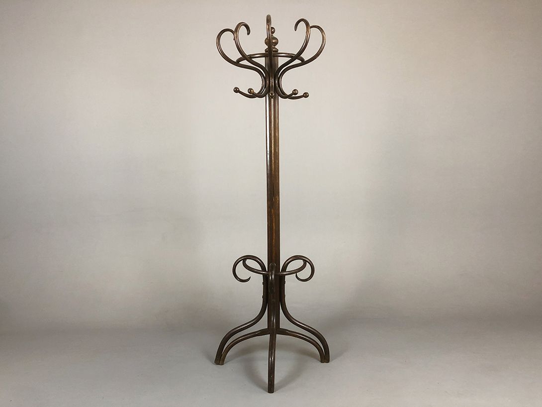Foto Wall Coat Rack Thonet Vienna Art Nouveau Wardrobe 1920s h197