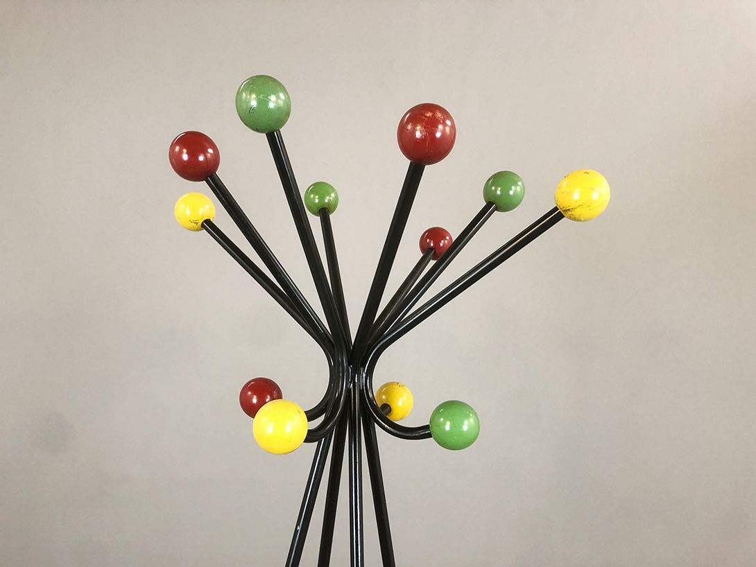 Foto Coat Rack Atomic Space Roger Feraud Attr. 1956 h190