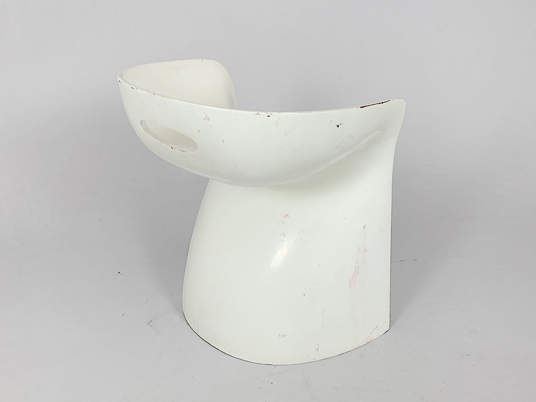Foto Winfried Staeb Hocker Top Sit Chair for Reuter Form + Life Collection Off-White 1976