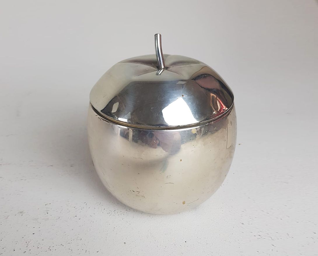 Foto Silver Apple Ice Cube Box h16