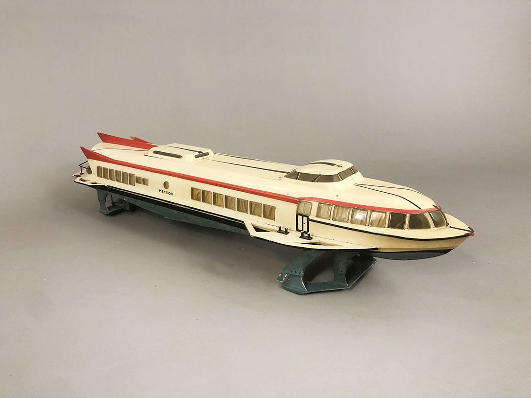 Foto Model Ship of Hydrofoil Boat Kometa GDR 1972 L140