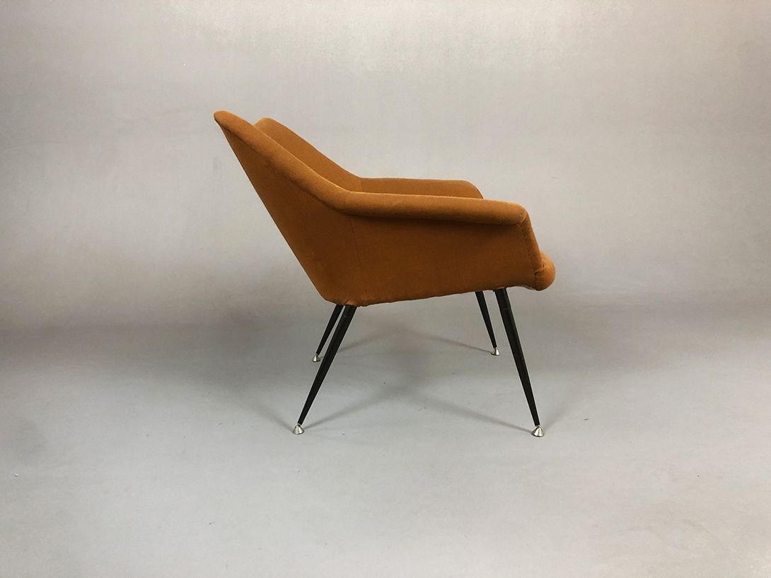 Foto Modern Brown Cocktail Armchair GDR 1961 h70