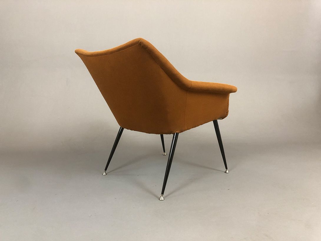 Foto Modern Brown Cocktail Armchair GDR 1961 h70