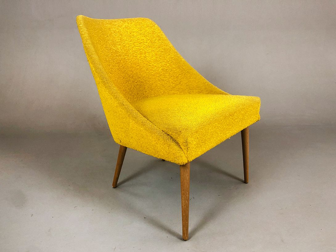Foto Yellow Fabric Easy Chair Dresden 1955