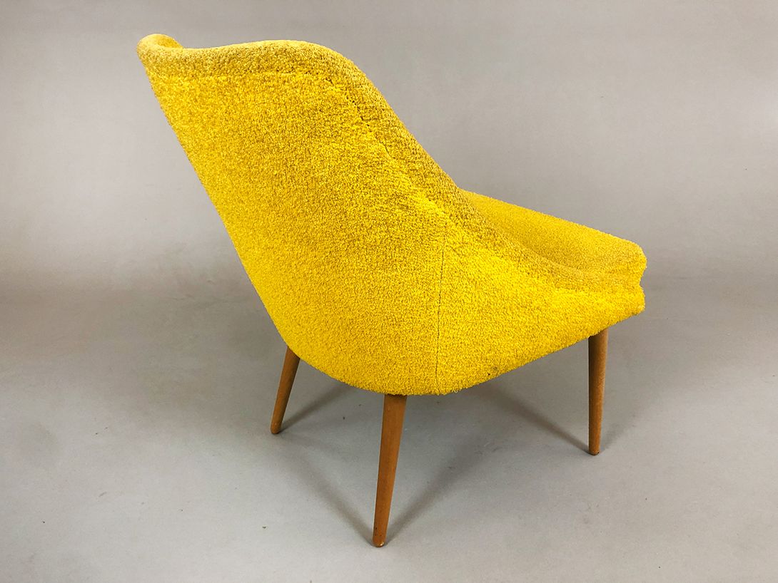 Foto Yellow Fabric Easy Chair Dresden 1955