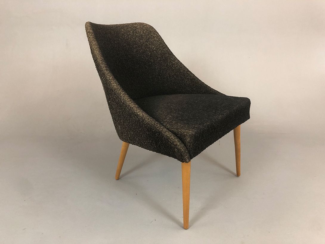 Foto Black Fabric Easy Chair Dresden 1955