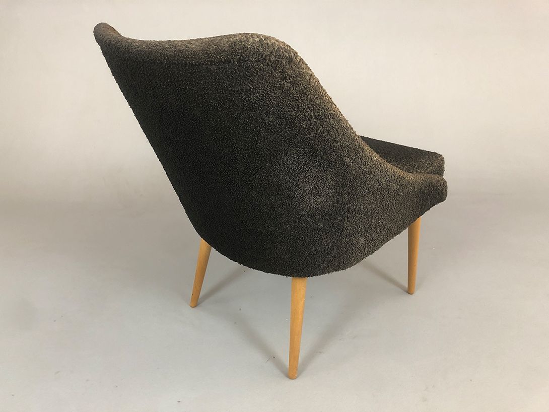Foto Black Fabric Easy Chair Dresden 1955