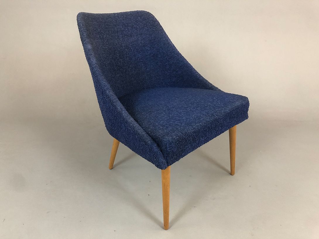 Foto Blue Fabric Easy Chair Dresden 1955