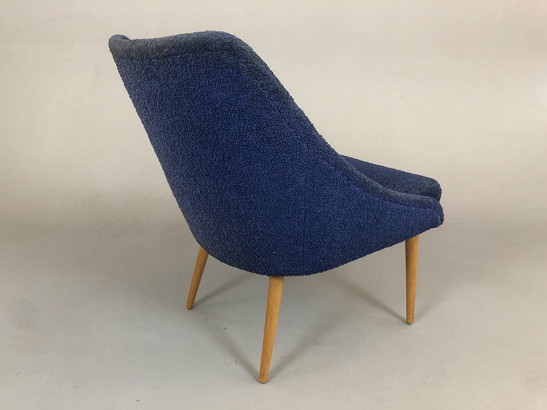 Foto Blue Fabric Easy Chair Dresden 1955