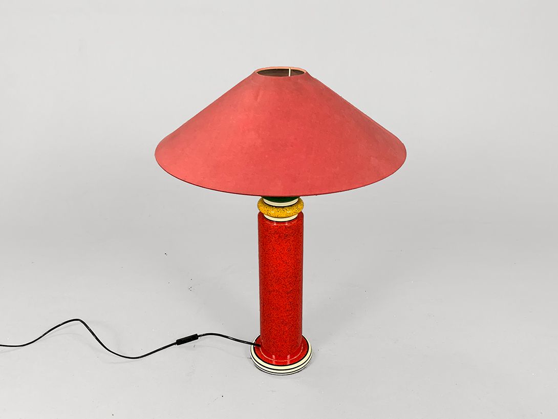 Foto Table Lamp Memphis Sottsass Era Multicolor Stand 1982 h69