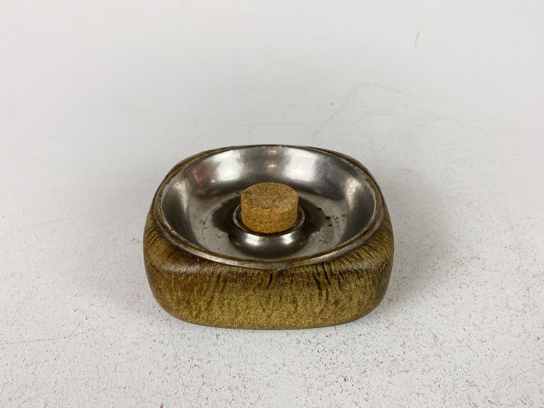 Foto Cork Ashtray Olive Green Bayreuth 1976