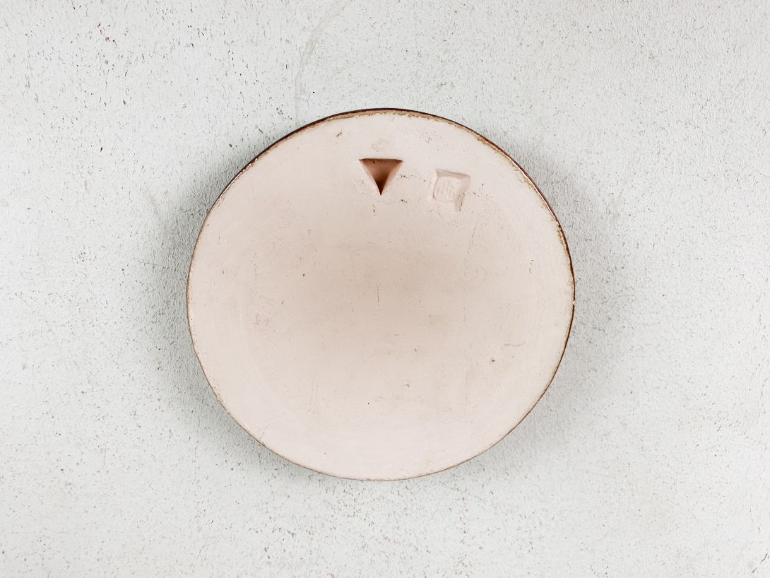 Foto Wall Plate Ceramic Berlin Ermeler Haus Patrician 1968 ø17