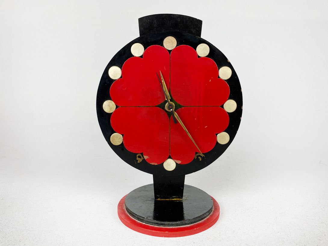 Foto Wooden Table Clock Erfurt 1956