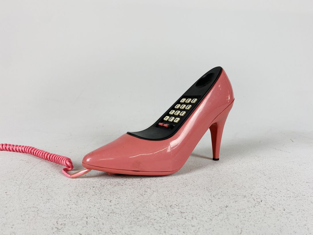 Foto Pink Stiletto Pop Art Telephone //