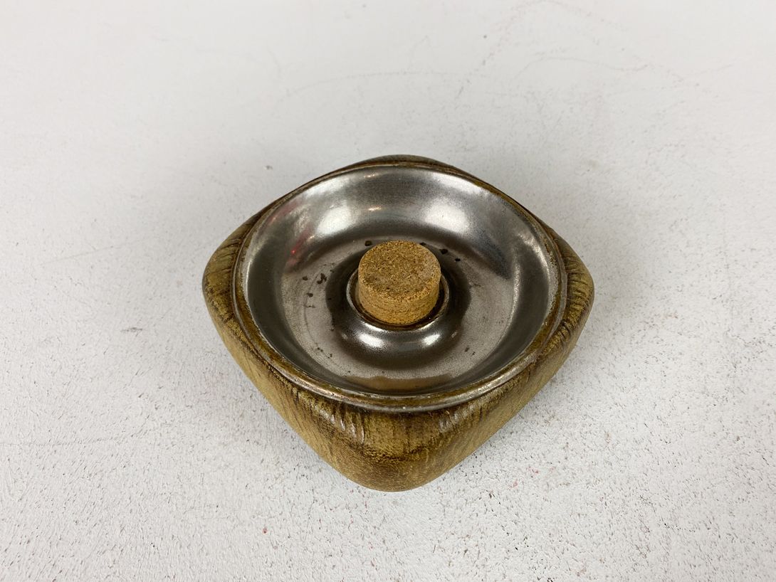 Foto Cork Ashtray Olive Green Bayreuth 1976