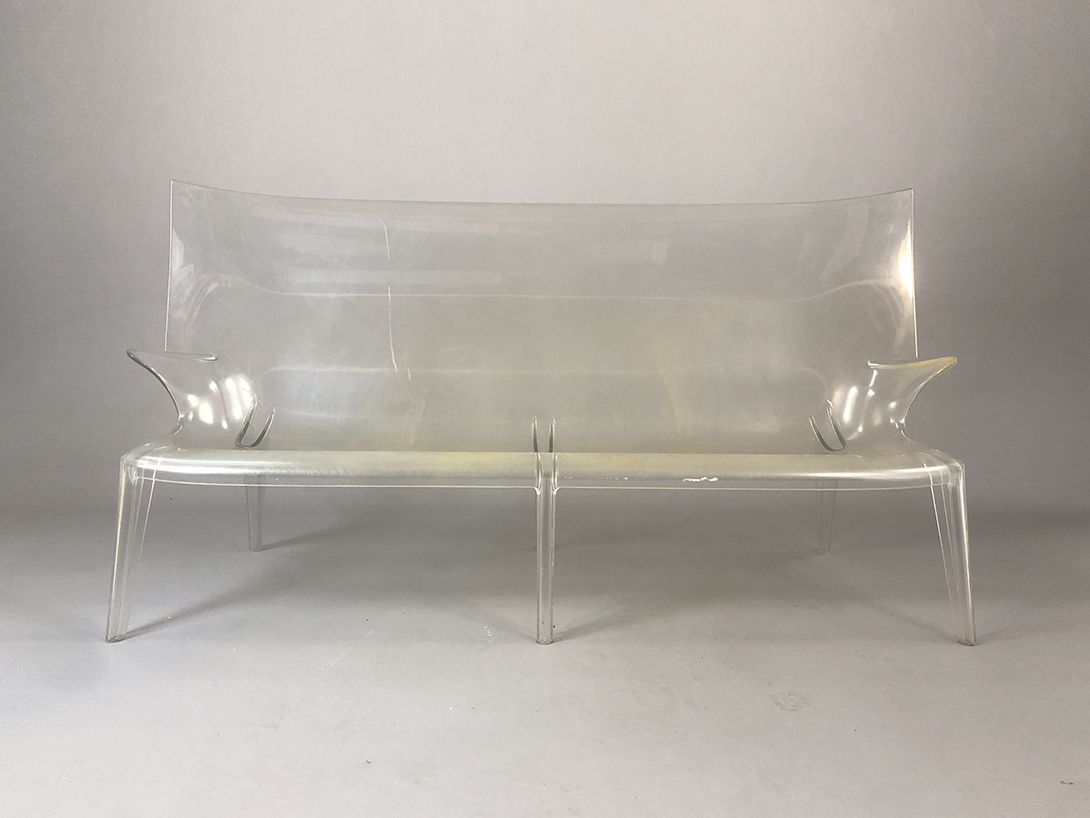 Foto Transparent Plexiglass Designer Bench