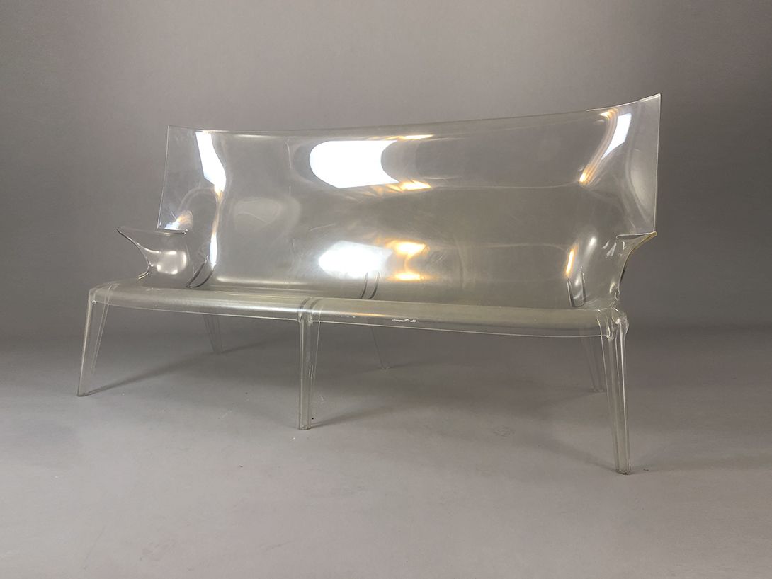 Foto Transparent Plexiglass Designer Bench