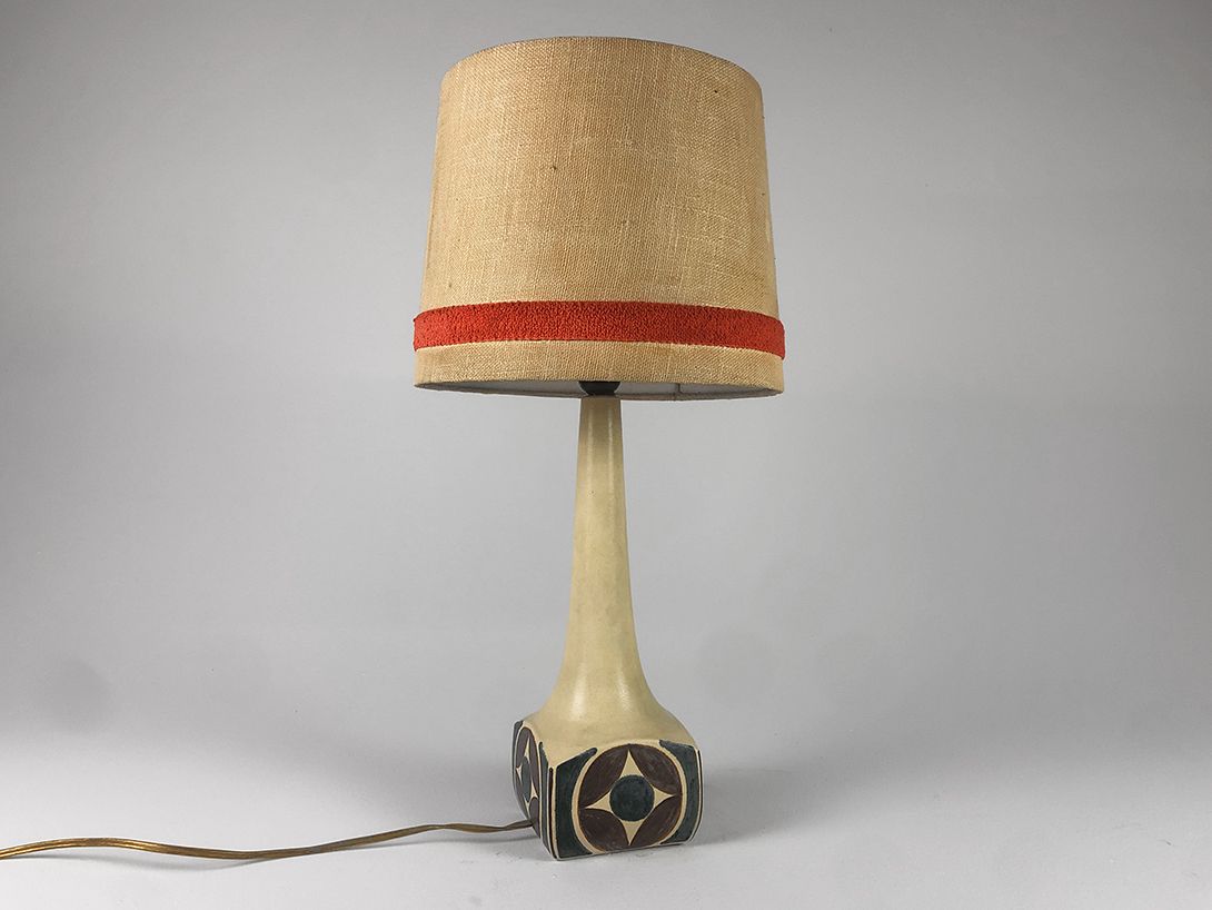 Foto Stoneware Art Table Lamp California 1972 h61