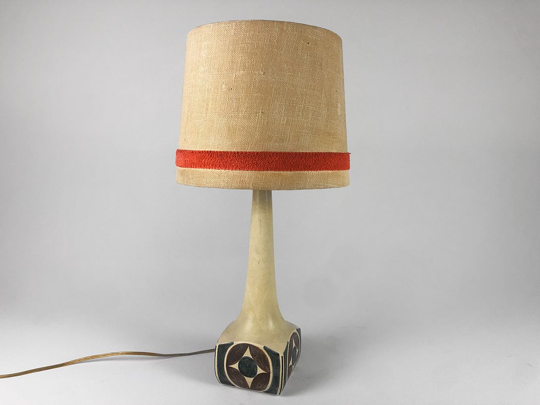 Foto Stoneware Art Table Lamp California 1972 h61