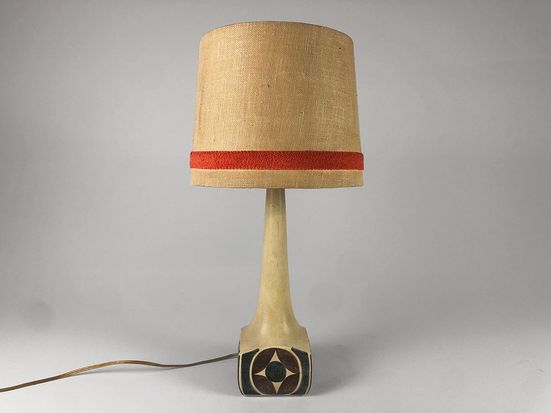 Foto Stoneware Art Table Lamp California 1972 h61