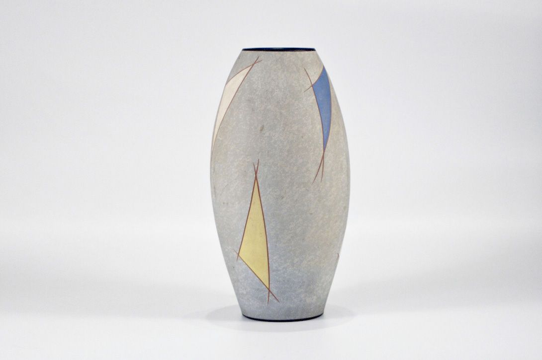 Foto Grey Colorful Patterned Ceramic Vase h43 B6