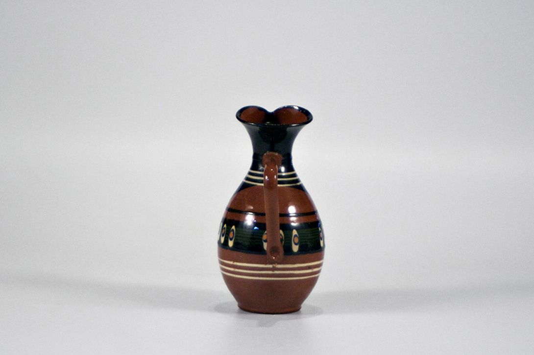 Foto Small Brown Glossy Catalan Jug h16