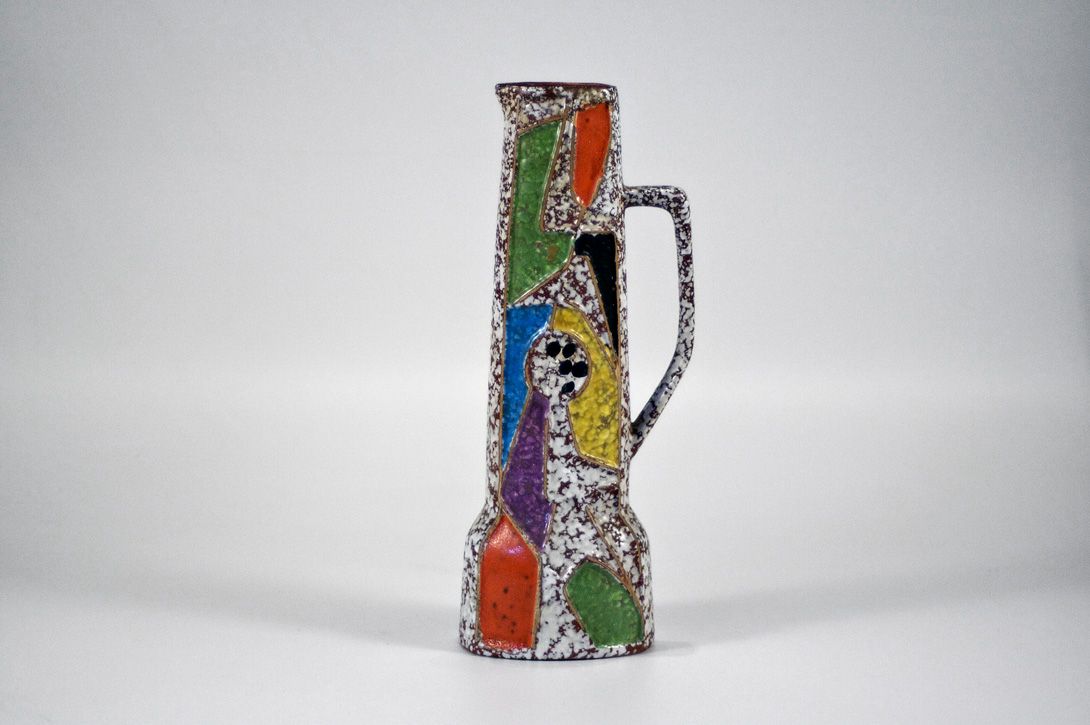 Foto Funky Colorful Angular Jug Vase h33 C6