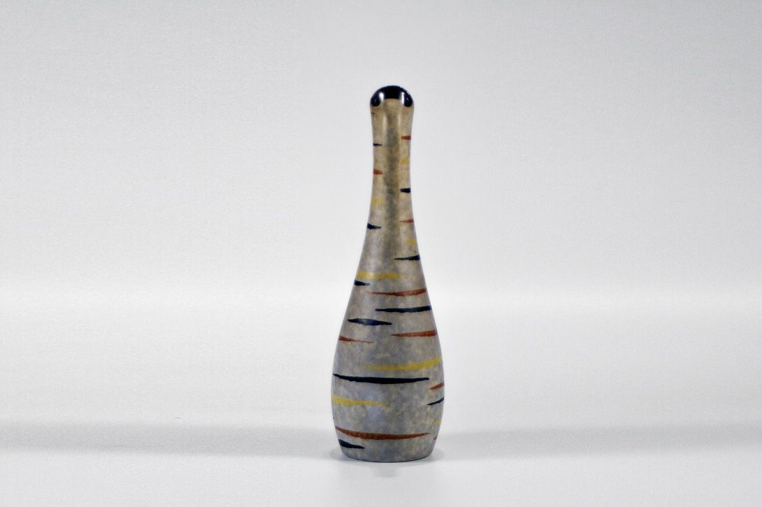 Foto Striped Grey Jug Vase h33 B4